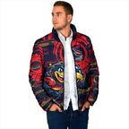 Adelaide Crows Padded Jacket Mascot Cartoon Football Illustration Style