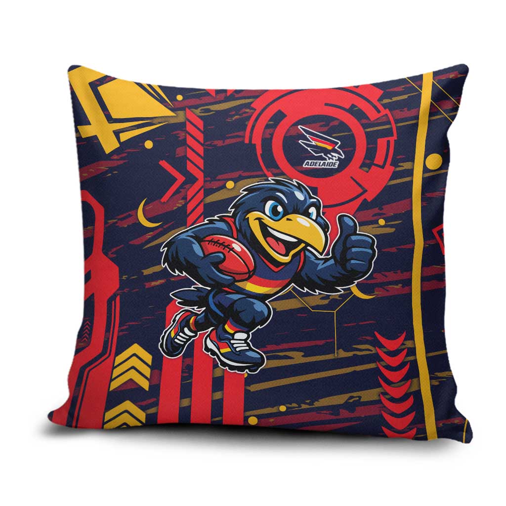 Adelaide Crows Pillow Cover Mascot Cartoon Football Illustration Style