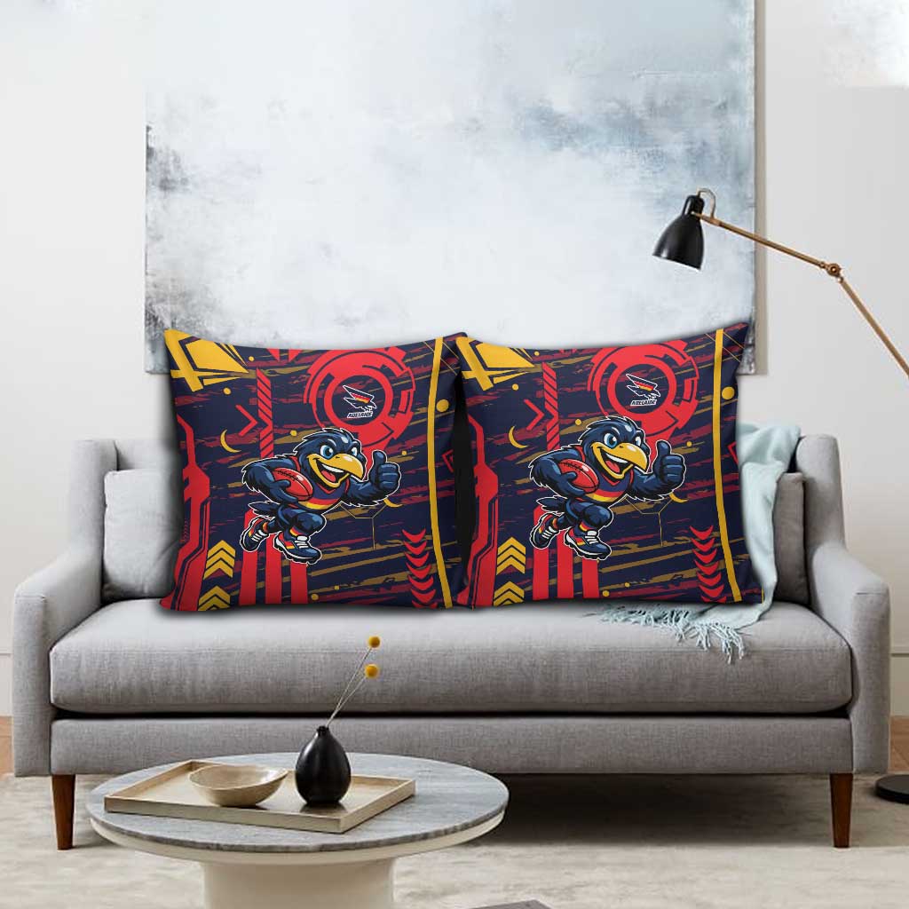 Adelaide Crows Pillow Cover Mascot Cartoon Football Illustration Style