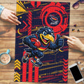 Adelaide Crows Puzzle Mascot Cartoon Football Illustration Style