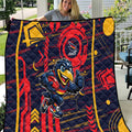 Adelaide Crows Quilt Mascot Cartoon Football Illustration Style