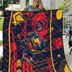 Adelaide Crows Quilt Mascot Cartoon Football Illustration Style
