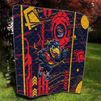 Adelaide Crows Quilt Mascot Cartoon Football Illustration Style