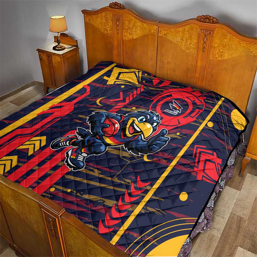 Adelaide Crows Quilt Mascot Cartoon Football Illustration Style