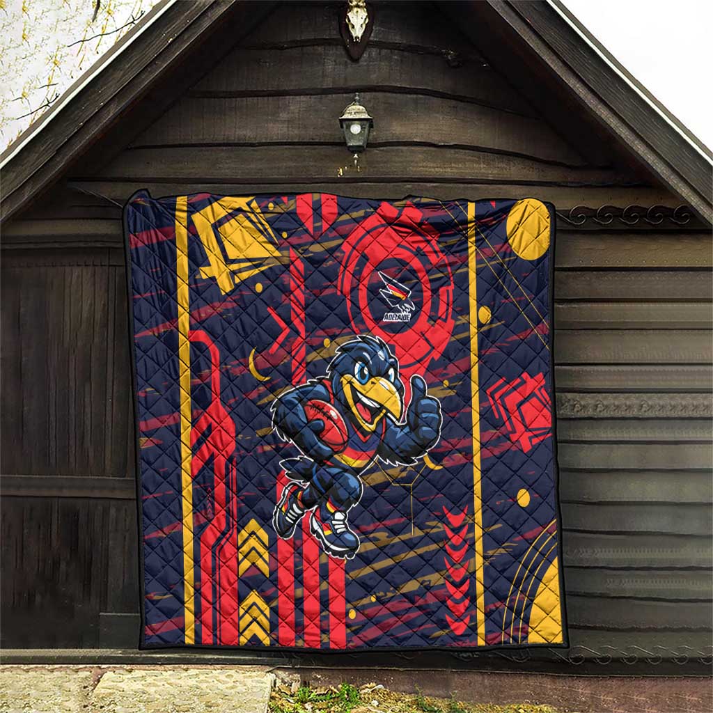 Adelaide Crows Quilt Mascot Cartoon Football Illustration Style