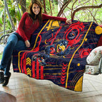 Adelaide Crows Quilt Mascot Cartoon Football Illustration Style