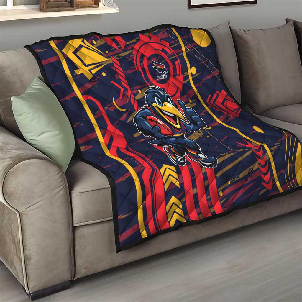 Adelaide Crows Quilt Mascot Cartoon Football Illustration Style