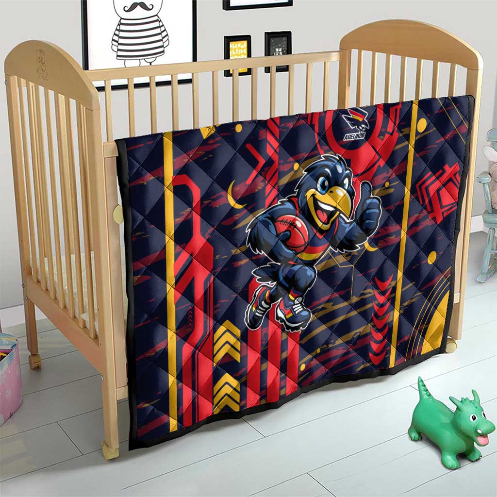 Adelaide Crows Quilt Mascot Cartoon Football Illustration Style