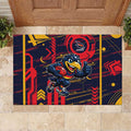 Adelaide Crows Rubber Doormat Mascot Cartoon Football Illustration Style