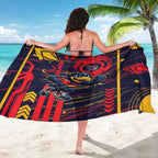 Adelaide Crows Sarong Mascot Cartoon Football Illustration Style