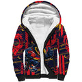 Adelaide Crows Sherpa Hoodie Mascot Cartoon Football Illustration Style