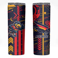 Adelaide Crows Skinny Tumbler Mascot Cartoon Football Illustration Style