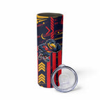 Adelaide Crows Skinny Tumbler Mascot Cartoon Football Illustration Style