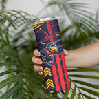 Adelaide Crows Skinny Tumbler Mascot Cartoon Football Illustration Style