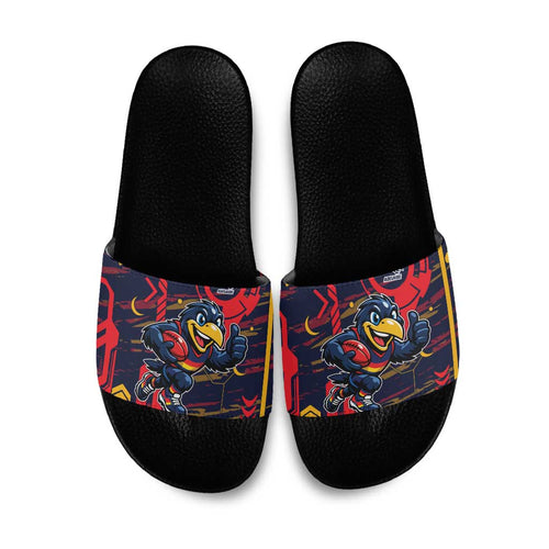 Adelaide Crows Slide Sandals Mascot Cartoon Football Illustration Style