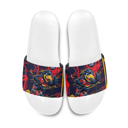 Adelaide Crows Slide Sandals Mascot Cartoon Football Illustration Style