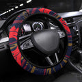 Adelaide Crows Steering Wheel Cover Mascot Cartoon Football Illustration Style