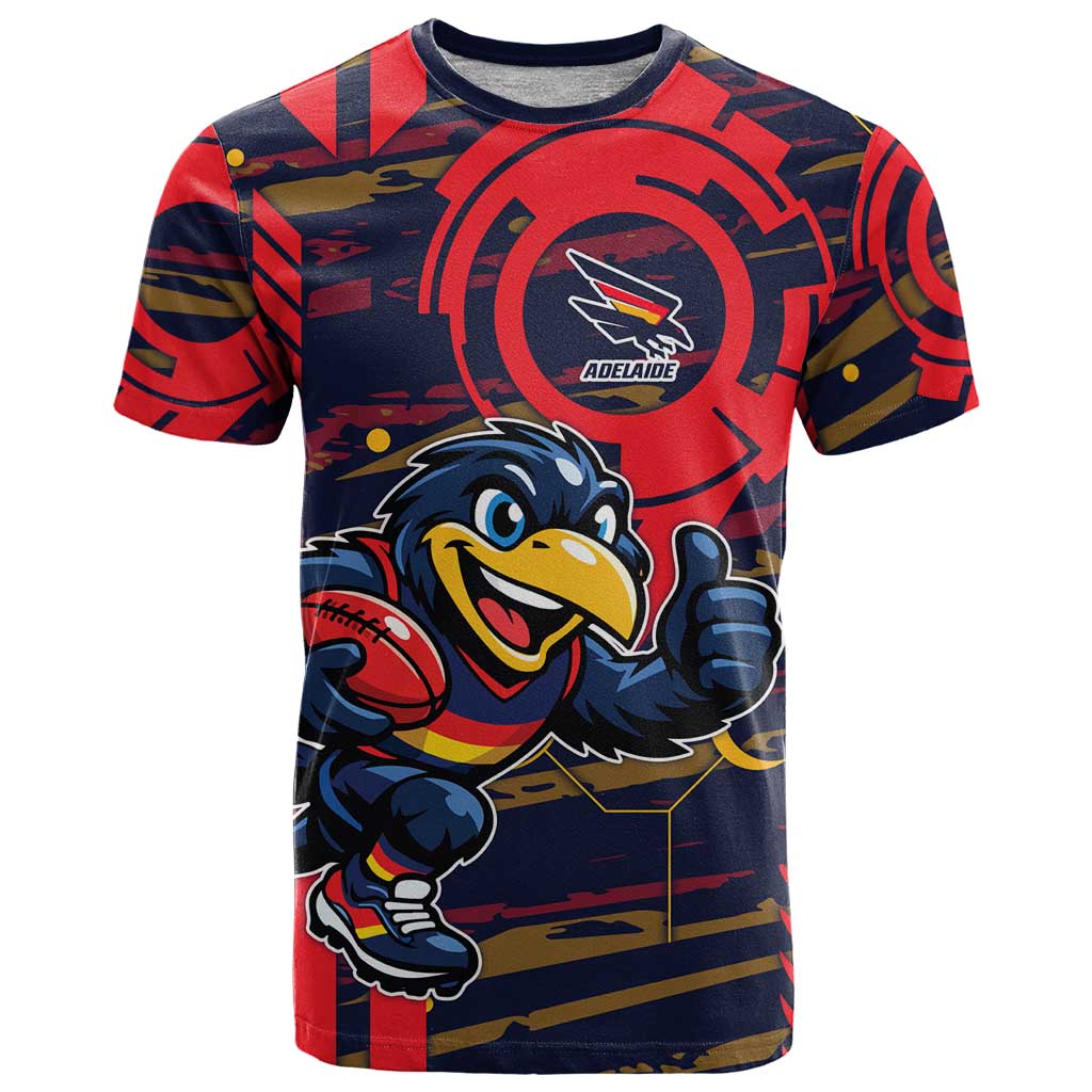 Adelaide Crows T Shirt Mascot Cartoon Football Illustration Style
