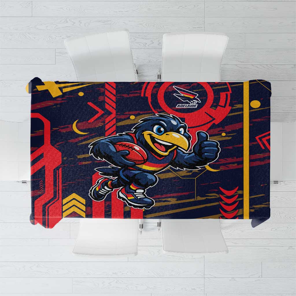 Adelaide Crows Tablecloth Mascot Cartoon Football Illustration Style