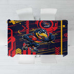 Adelaide Crows Tablecloth Mascot Cartoon Football Illustration Style