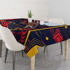 Adelaide Crows Tablecloth Mascot Cartoon Football Illustration Style