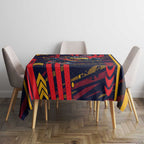Adelaide Crows Tablecloth Mascot Cartoon Football Illustration Style
