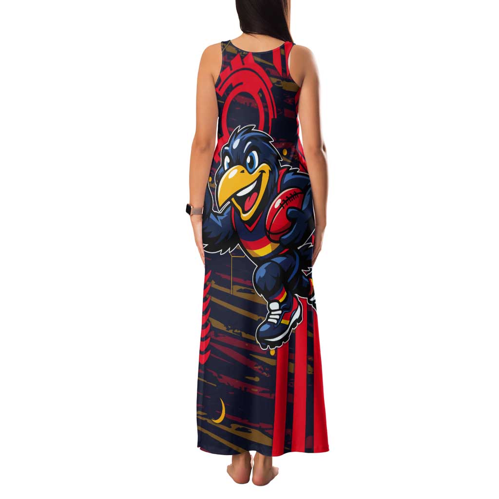 Adelaide Crows Tank Maxi Dress Mascot Cartoon Football Illustration Style