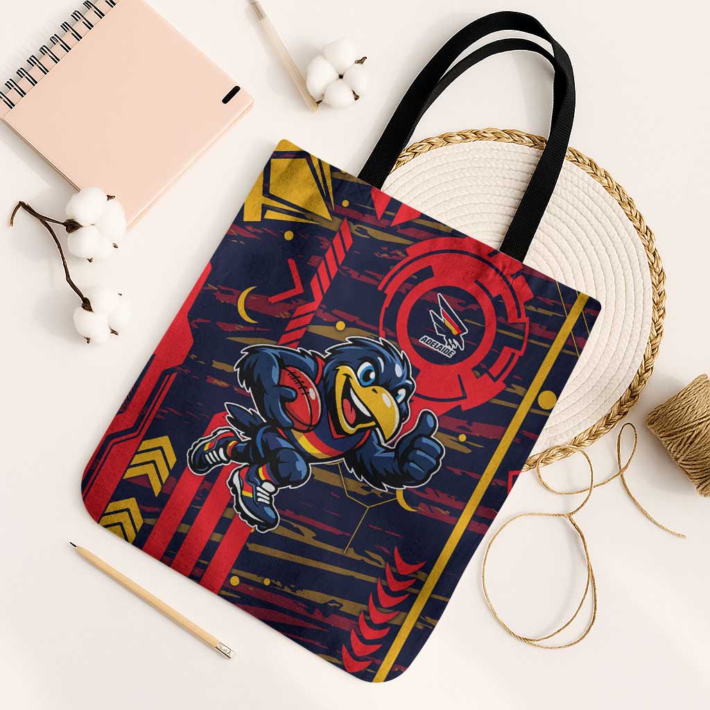 Adelaide Crows Tote Bag Mascot Cartoon Football Illustration Style