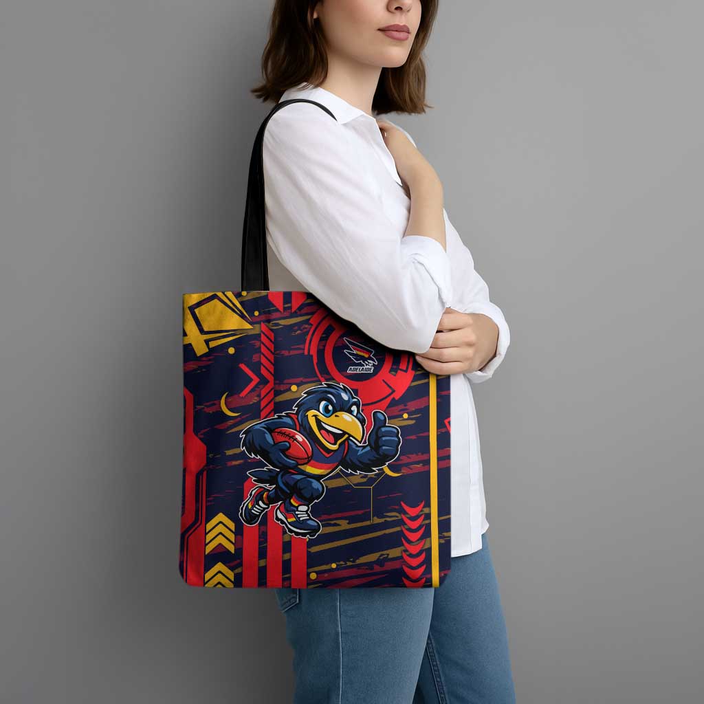 Adelaide Crows Tote Bag Mascot Cartoon Football Illustration Style
