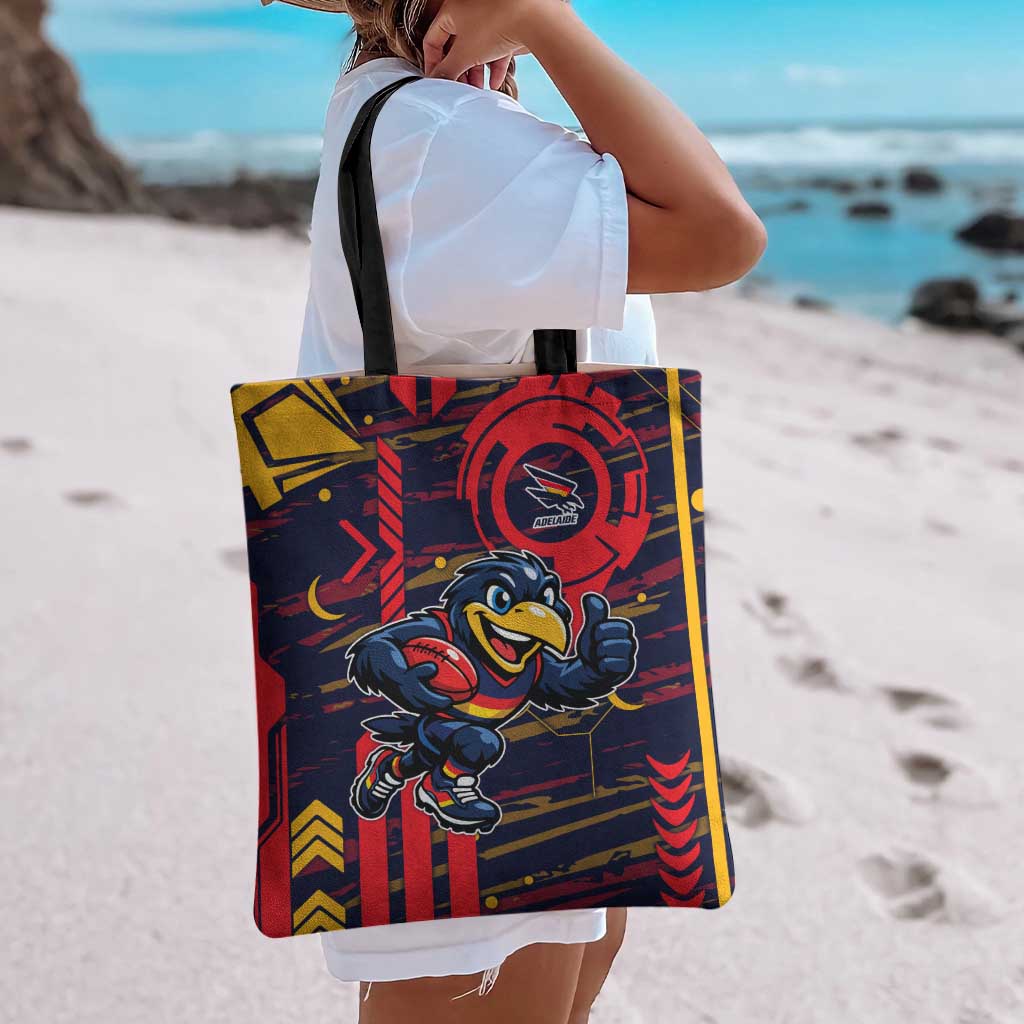 Adelaide Crows Tote Bag Mascot Cartoon Football Illustration Style