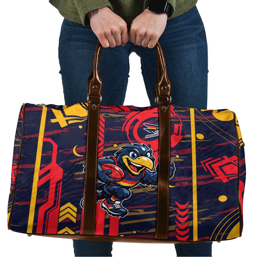 Adelaide Crows Travel Bag Mascot Cartoon Football Illustration Style