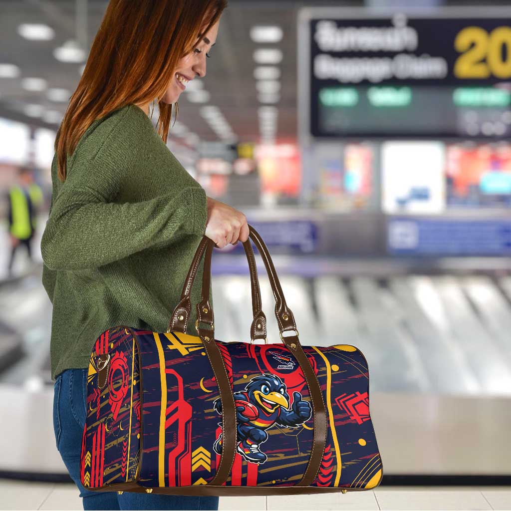 Adelaide Crows Travel Bag Mascot Cartoon Football Illustration Style