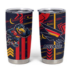 Adelaide Crows Tumbler Cup Mascot Cartoon Football Illustration Style