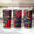 Adelaide Crows Tumbler Cup Mascot Cartoon Football Illustration Style