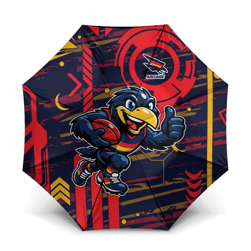 Adelaide Crows Umbrella Mascot Cartoon Football Illustration Style