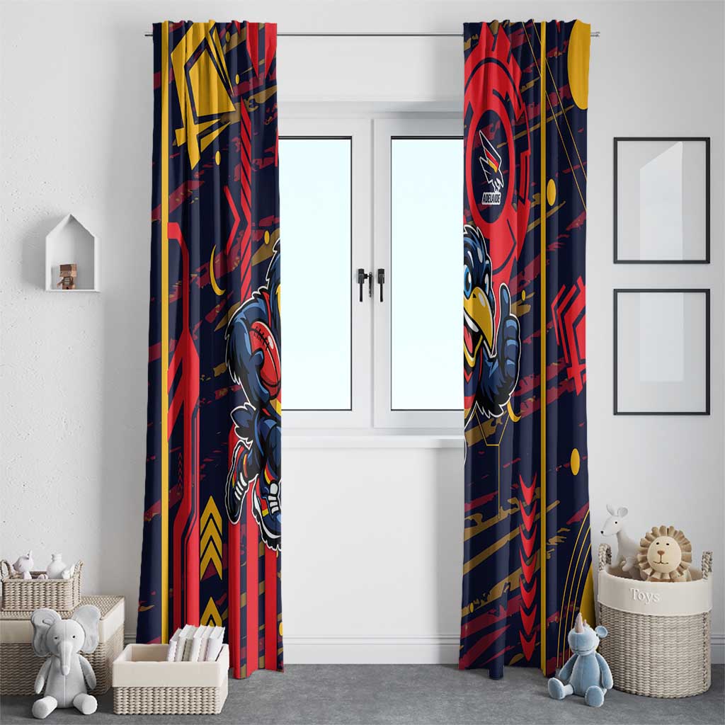Adelaide Crows Window Curtain Mascot Cartoon Football Illustration Style