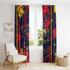 Adelaide Crows Window Curtain Mascot Cartoon Football Illustration Style