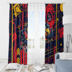 Adelaide Crows Window Curtain Mascot Cartoon Football Illustration Style
