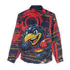 Adelaide Crows Women Casual Shirt Mascot Cartoon Football Illustration Style