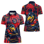 Adelaide Crows Women Polo Shirt Mascot Cartoon Football Illustration Style