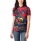 Adelaide Crows Women Polo Shirt Mascot Cartoon Football Illustration Style