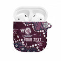 Personalized Manly Warringah Sea Eagles AirPods Case Aboriginal Pattern with Graffiti Style Design