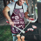 Personalized Manly Warringah Sea Eagles Apron Aboriginal Pattern with Graffiti Style Design