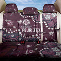 Personalized Manly Warringah Sea Eagles Back Car Seat Cover Aboriginal Pattern with Graffiti Style Design