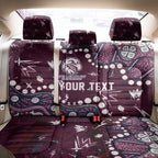Personalized Manly Warringah Sea Eagles Back Car Seat Cover Aboriginal Pattern with Graffiti Style Design