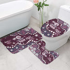 Personalized Manly Warringah Sea Eagles Bathroom Set Aboriginal Pattern with Graffiti Style Design