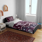Personalized Manly Warringah Sea Eagles Bedding Set Aboriginal Pattern with Graffiti Style Design