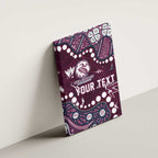 Personalized Manly Warringah Sea Eagles Canvas Wall Art Aboriginal Pattern with Graffiti Style Design