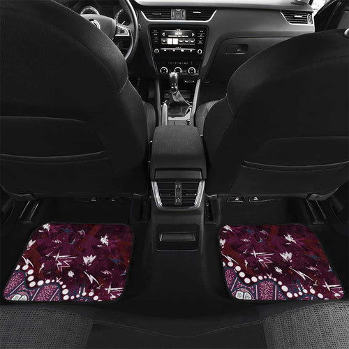 Personalized Manly Warringah Sea Eagles Car Mats Aboriginal Pattern with Graffiti Style Design