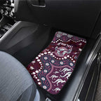 Personalized Manly Warringah Sea Eagles Car Mats Aboriginal Pattern with Graffiti Style Design